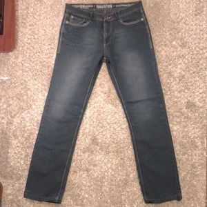 Ring Of Fire Slim Straight Men’s Distressed Jeans